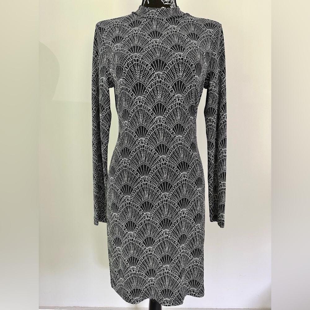 Vintage H&M sparkling Art Deco print party dress